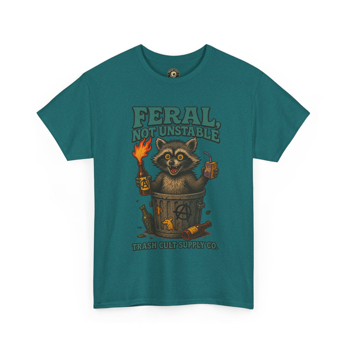 Feral Not Unstable Tee, Streetwear Tee, Graphic Shirt, Funny T-Shirt, Humor Clothing, Unique Gift