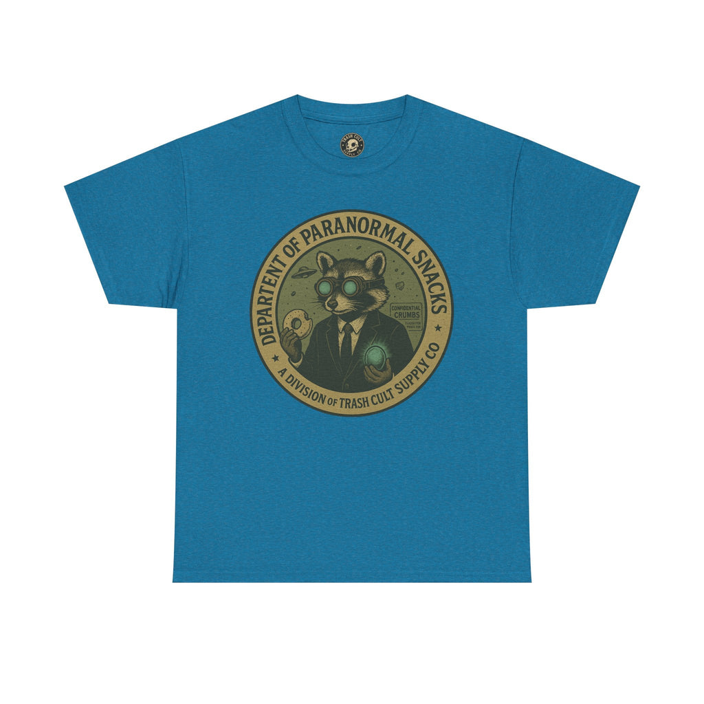 Department of Paranormal Snacks Shirt – Trash Cult Supply Co – Vintage Cryptid Division Tee – Gildan 5000