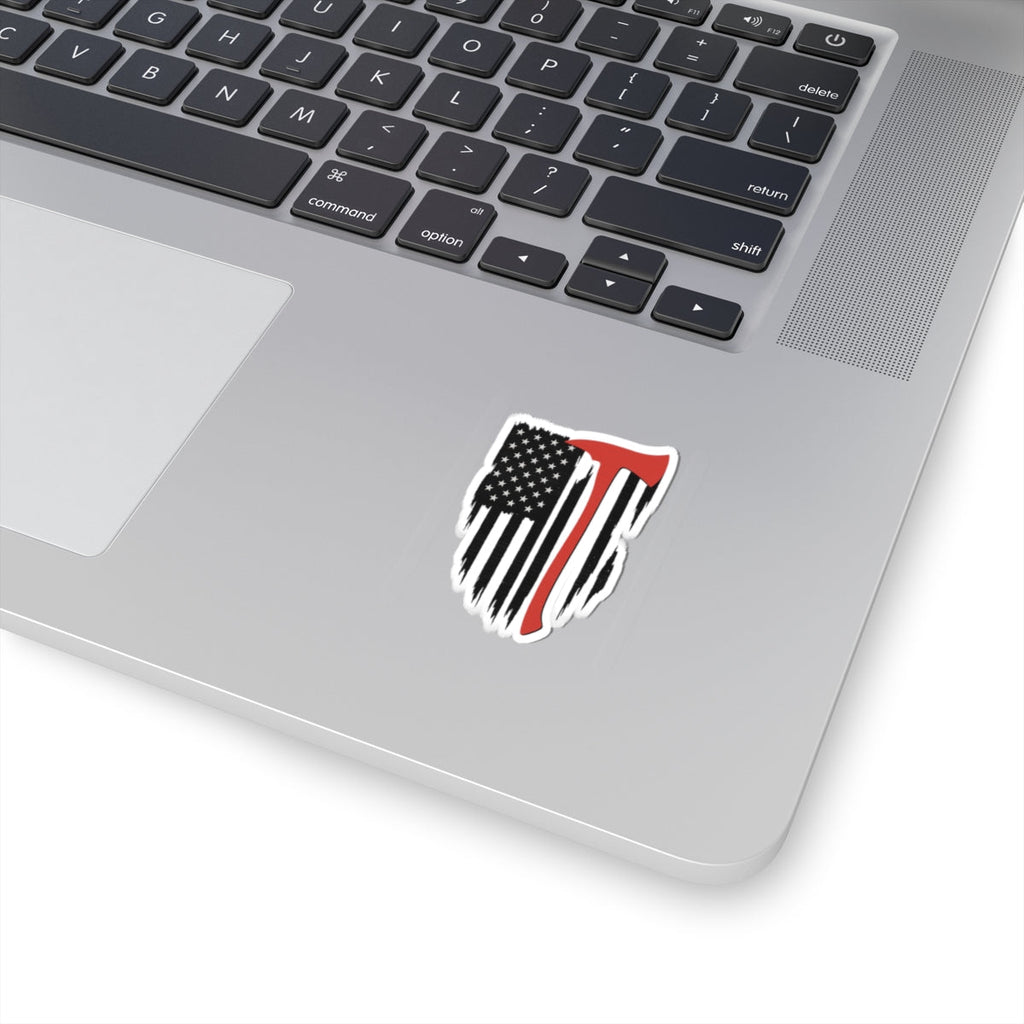 Patriotic Axe Kiss-Cut Stickers - Perfect for Mugs, Laptops, Gift Wrap, Scrapbooks, Outdoor Enthusiasts, Freedom Celebrations