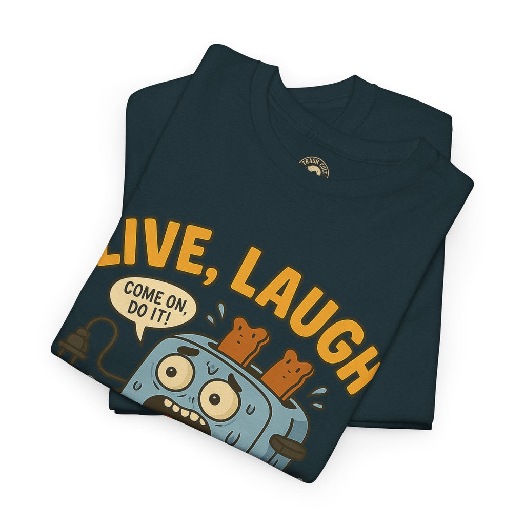 Funny Toaster Bath Tee, Humorous Unisex Shirt, Gift for Friends, Lightweight Cotton Tee, Birthday Party Outfit