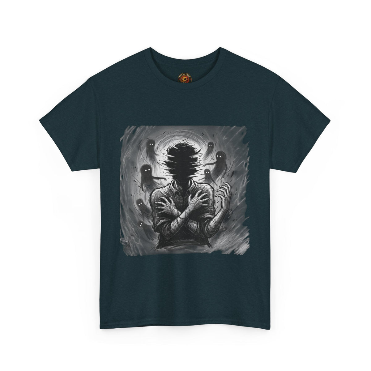 Xian Allen x Trash Cult Shirt – “Don’t Let Them In” | Ghost Spiral Emotional Horror Tee
