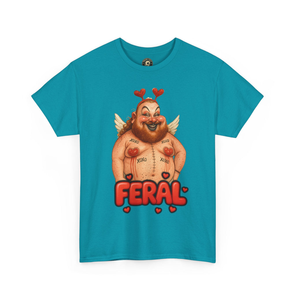 Feral Cupid Macabre Valentine Shirt | Fun Graphic Shirt, Quirky Gift, Casual Wear, Valentine's Apparel, Trendy Statement Top