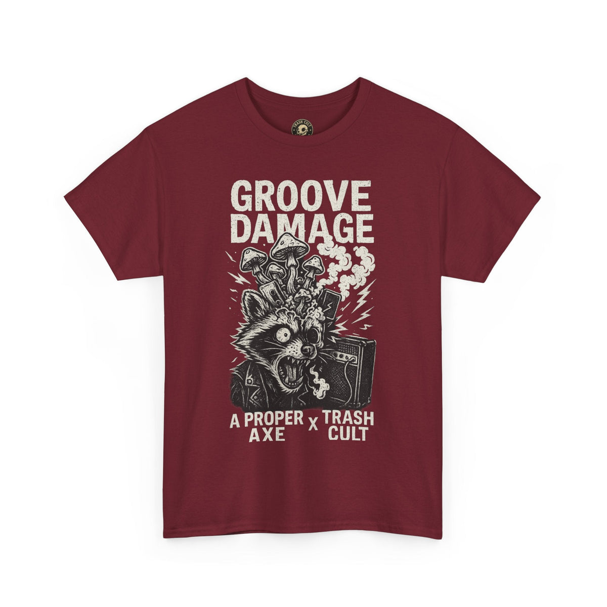 Groove Damage T-Shirt – A Proper Axe x Trash Cult Collab – Stoner Groove Punk Shirt