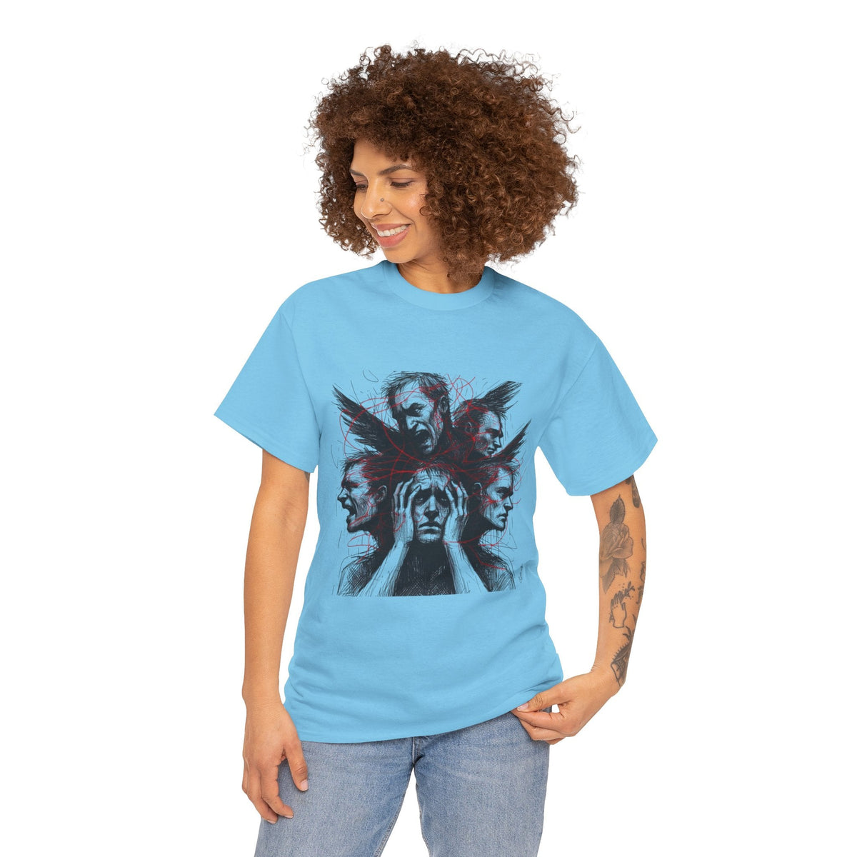 Xian Allen x Trash Cult Shirt – “Loud Inside My Head” | Dark Illustrative Art Tee
