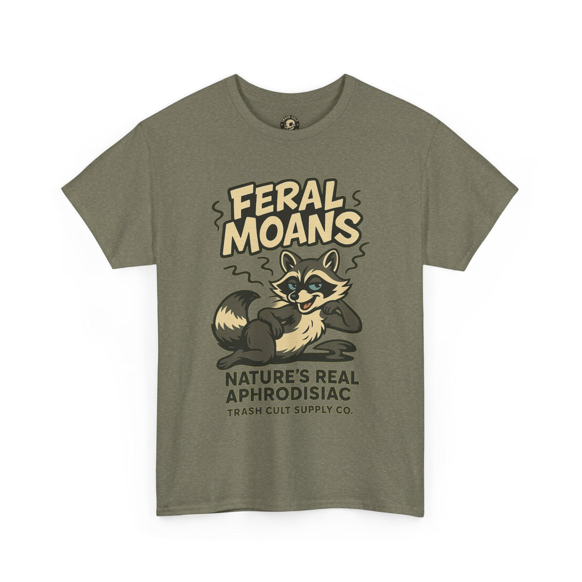Feral Moans Unisex Heavy Cotton Tee, Funny Graphic Tee, Animal Lover Shirt, Casual Wear, Gift for Nature Enthusiasts