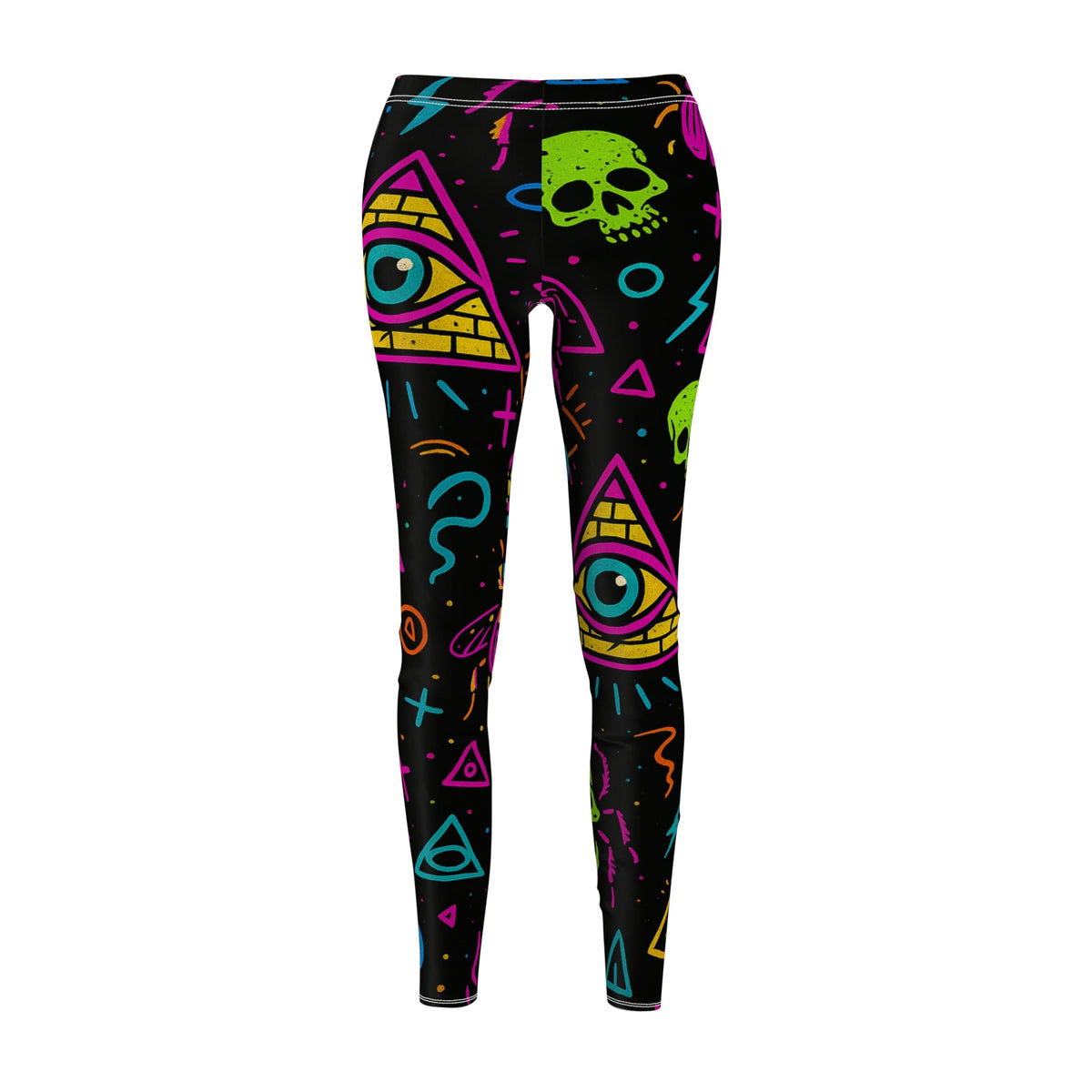 Neon Illuminati Chaos – Cut & Sew Leggings | Limited Edition Illuminasty Drop