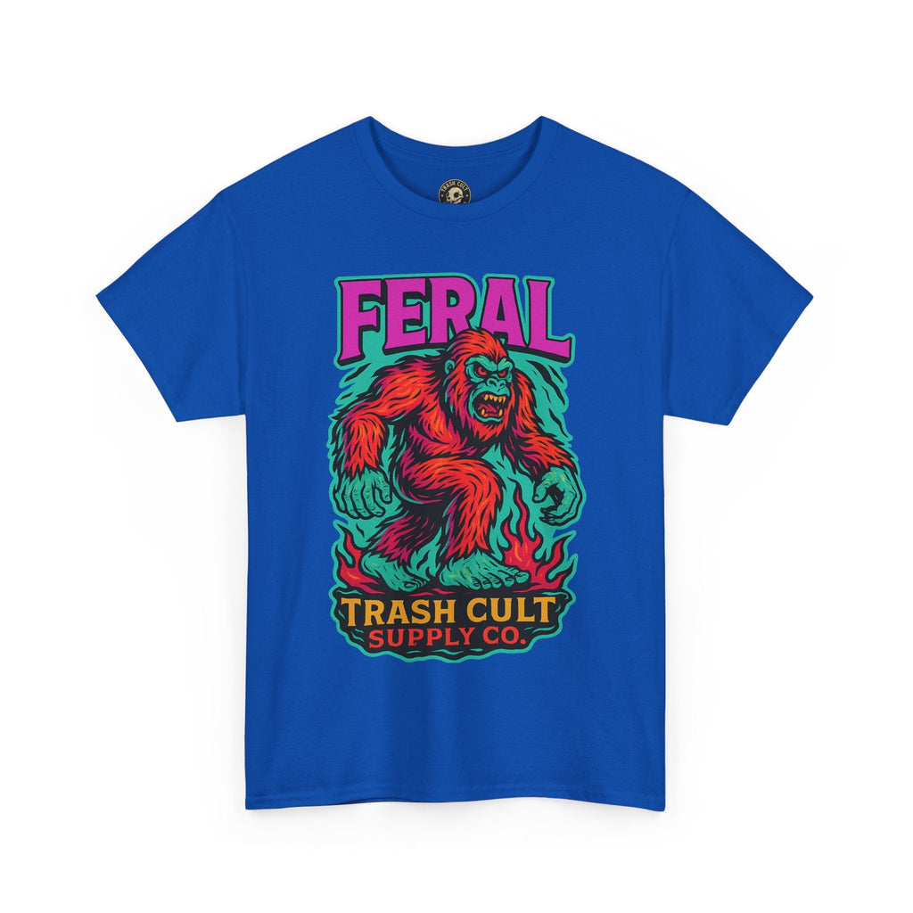 FERAL Bigfoot Shirt – Trashcore Bold Colors | Trash Cult Supply Co | Gildan 5000 Tee