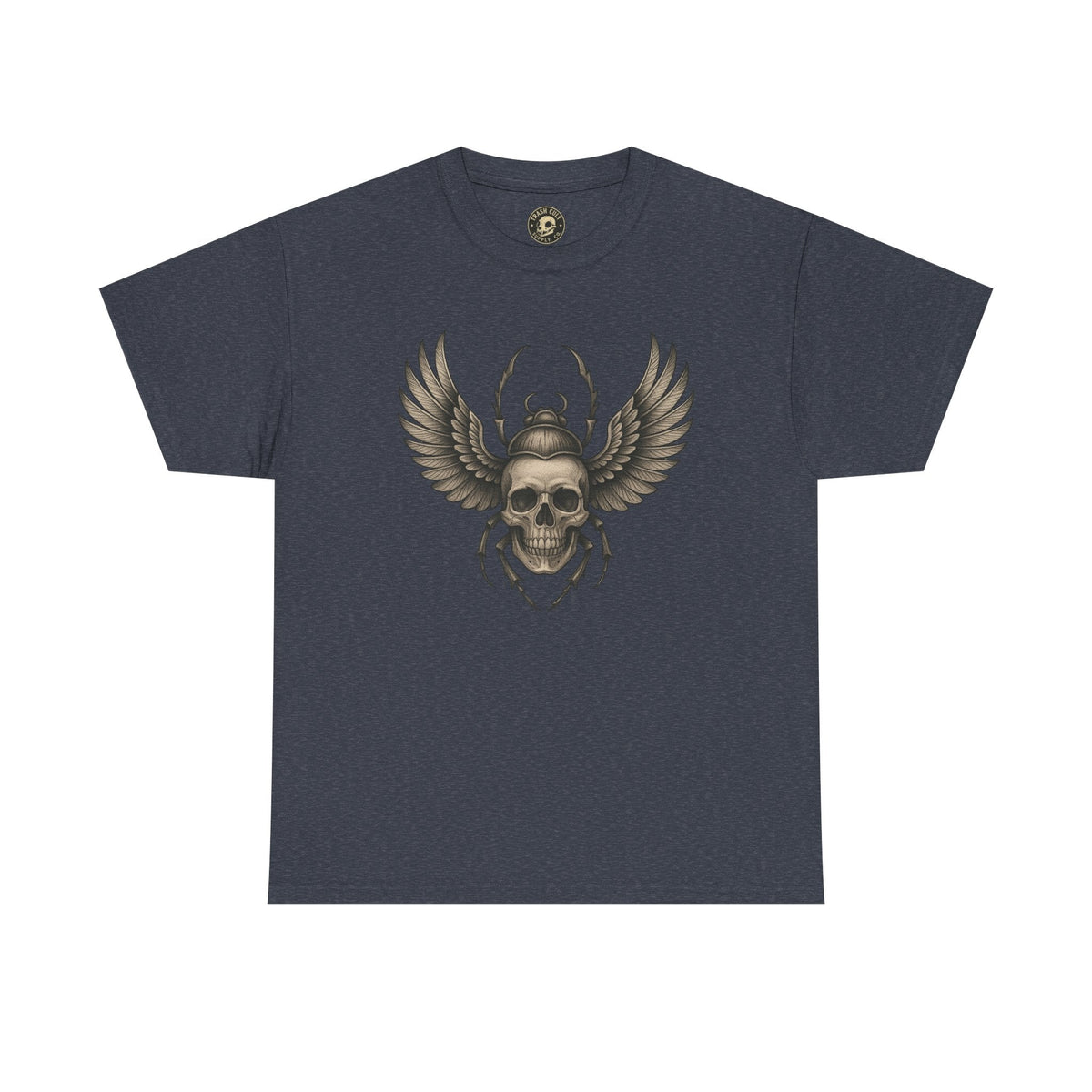 Winged Skull Scarab Shirt – Dark Gothic Beetle Graphic Tee – Gildan 5000 Unisex