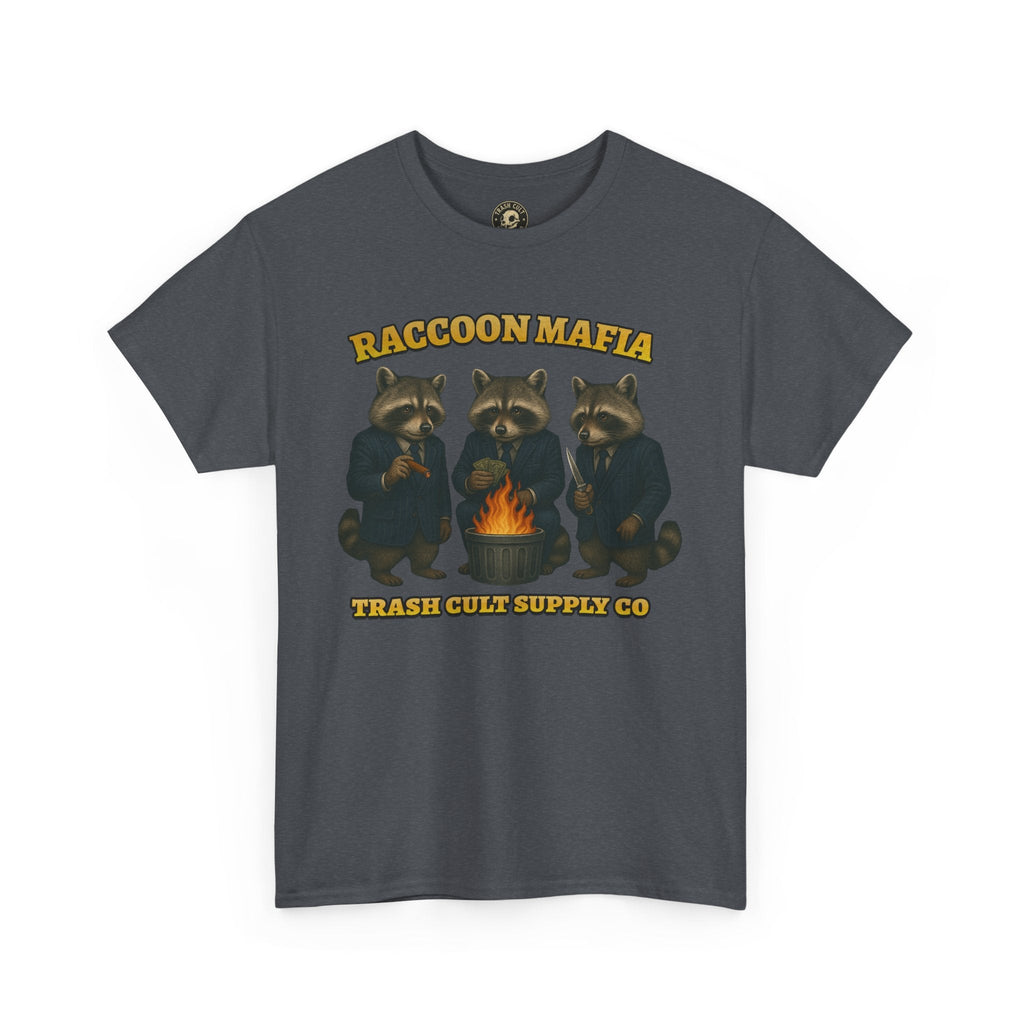 Raccoon Mafia T-Shirt – Realistic Gangster Raccoons in Suits | Trash Cult Supply Co | Gildan 5000