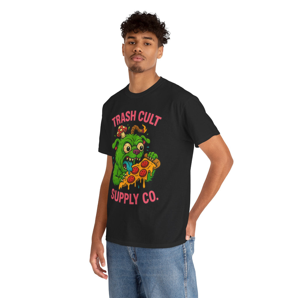 Feral Pizza Monster Shirt – Trash Cult Supply Co | Gildan 5000 Graphic Tee