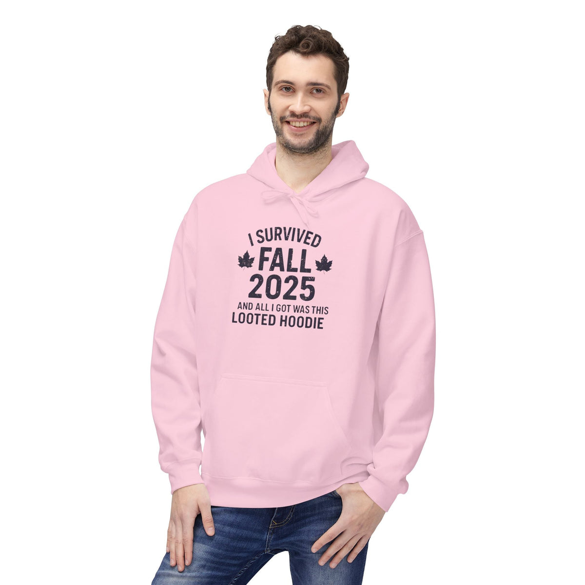 I Survived Fall 2025 Hoodie – Looted Hoodie Meme Sweatshirt – Fall of Humanity Collection – Trash Cult Supply Co.