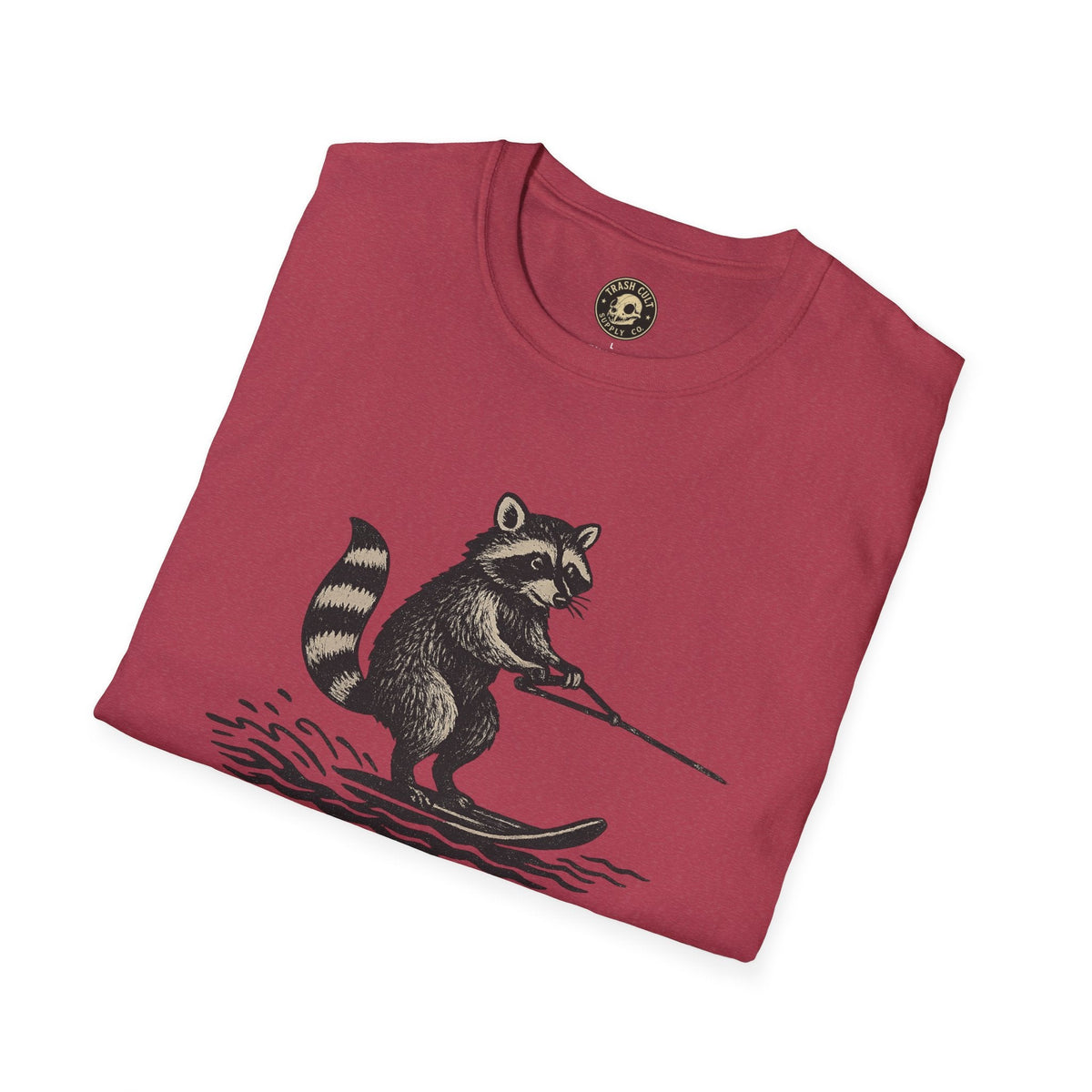 Feral Water Skiing Raccoon Vintage Shirt – Trash Cult Supply Co. | Gildan 2000 Softstyle