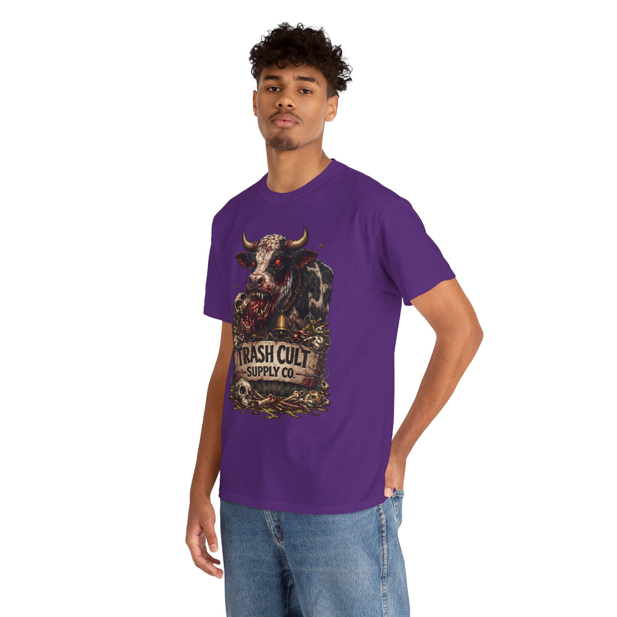 Trash Cult Supply Co. Cow Skull Tee