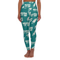 MUSK IT UP High-Waisted Yoga Leggings – Bold Rocket Print Activewear for Women - Fun Workout Gear, Activewear, Fitness Apparel, Unique Gifts for Her, Stylish Athleisure