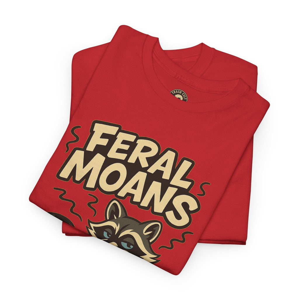 Feral Moans Unisex Heavy Cotton Tee, Funny Graphic Tee, Animal Lover Shirt, Casual Wear, Gift for Nature Enthusiasts