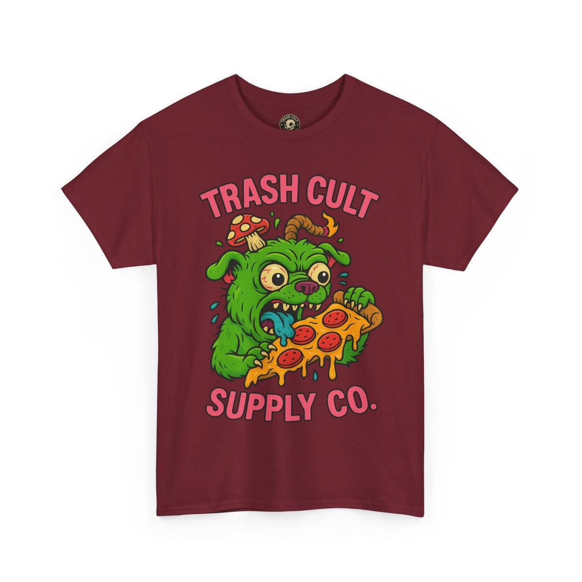 Feral Pizza Monster Shirt – Trash Cult Supply Co | Gildan 5000 Graphic Tee