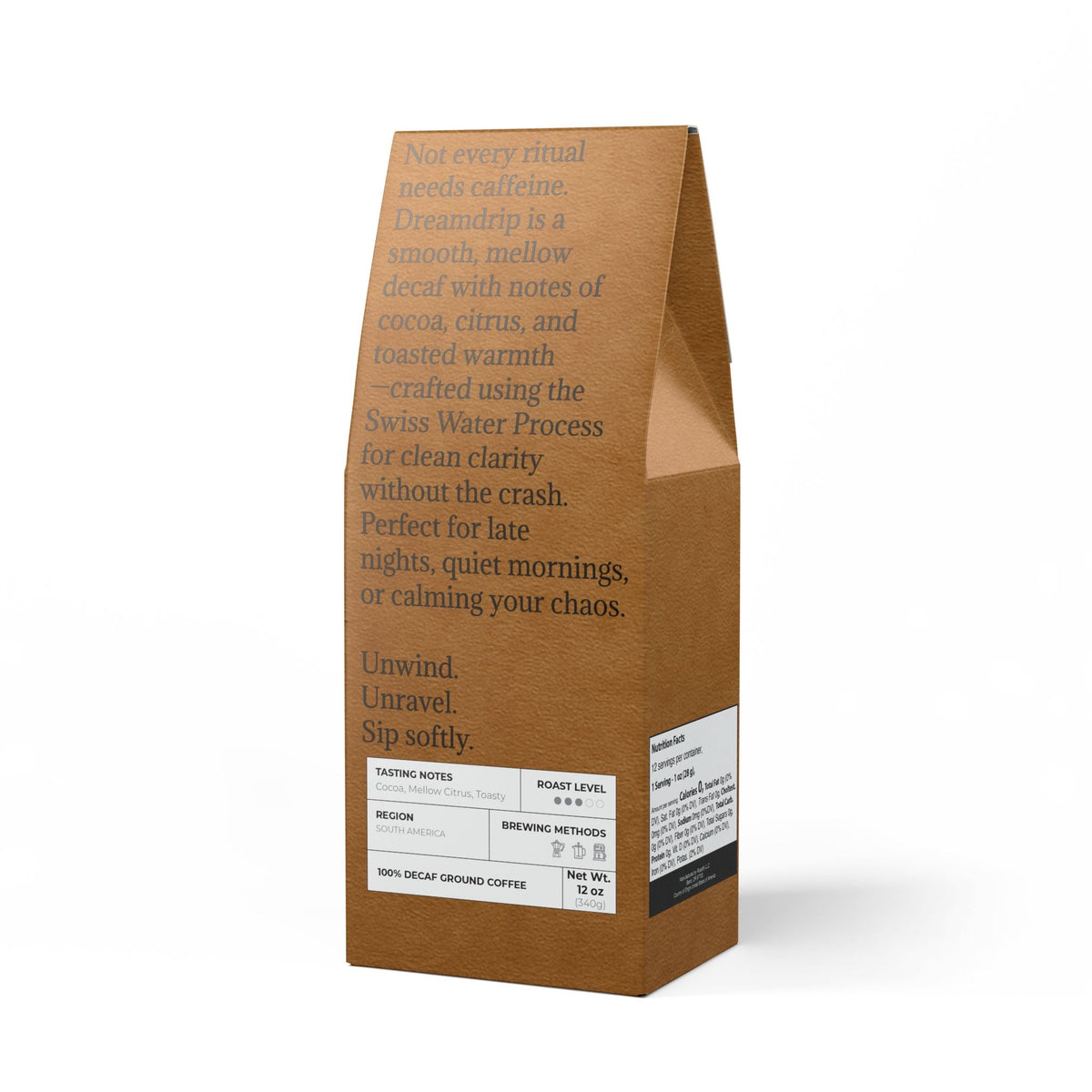 🌙 Dreamdrip – Decaf Medium Roast Coffee (12oz)