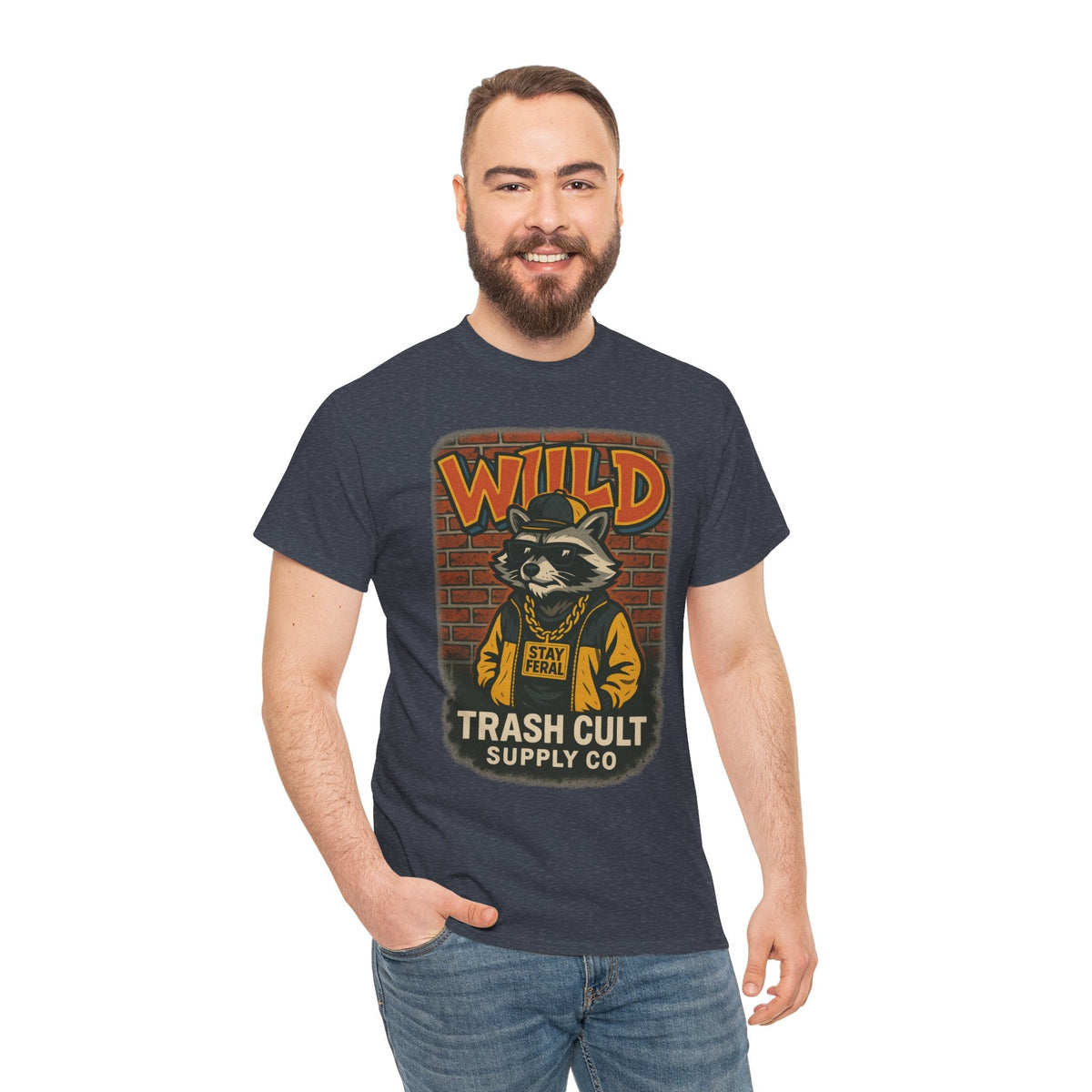Wild Trash Cult Unisex Tee, Retro Animal T-Shirt, Graphic Tee, Eco-Conscious Apparel, Gift for Nature Lovers, Casual Streetwear