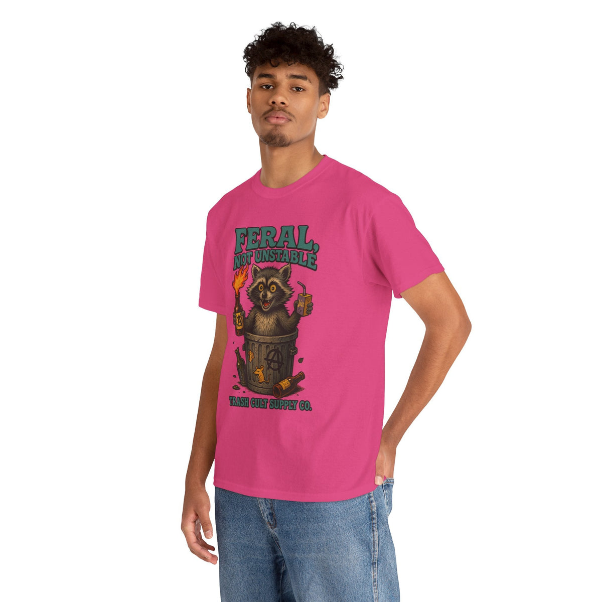 Feral Not Unstable Tee, Streetwear Tee, Graphic Shirt, Funny T-Shirt, Humor Clothing, Unique Gift