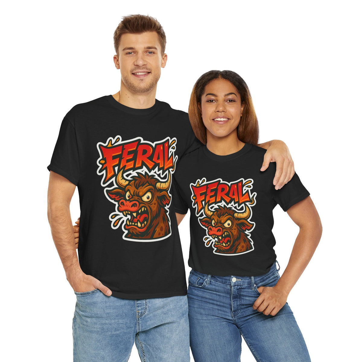 Feral Graphic Tee, Unisex T-Shirt for Animal Lovers, Casual Wear, Birthday Gift, Unique Design, Everyday Style