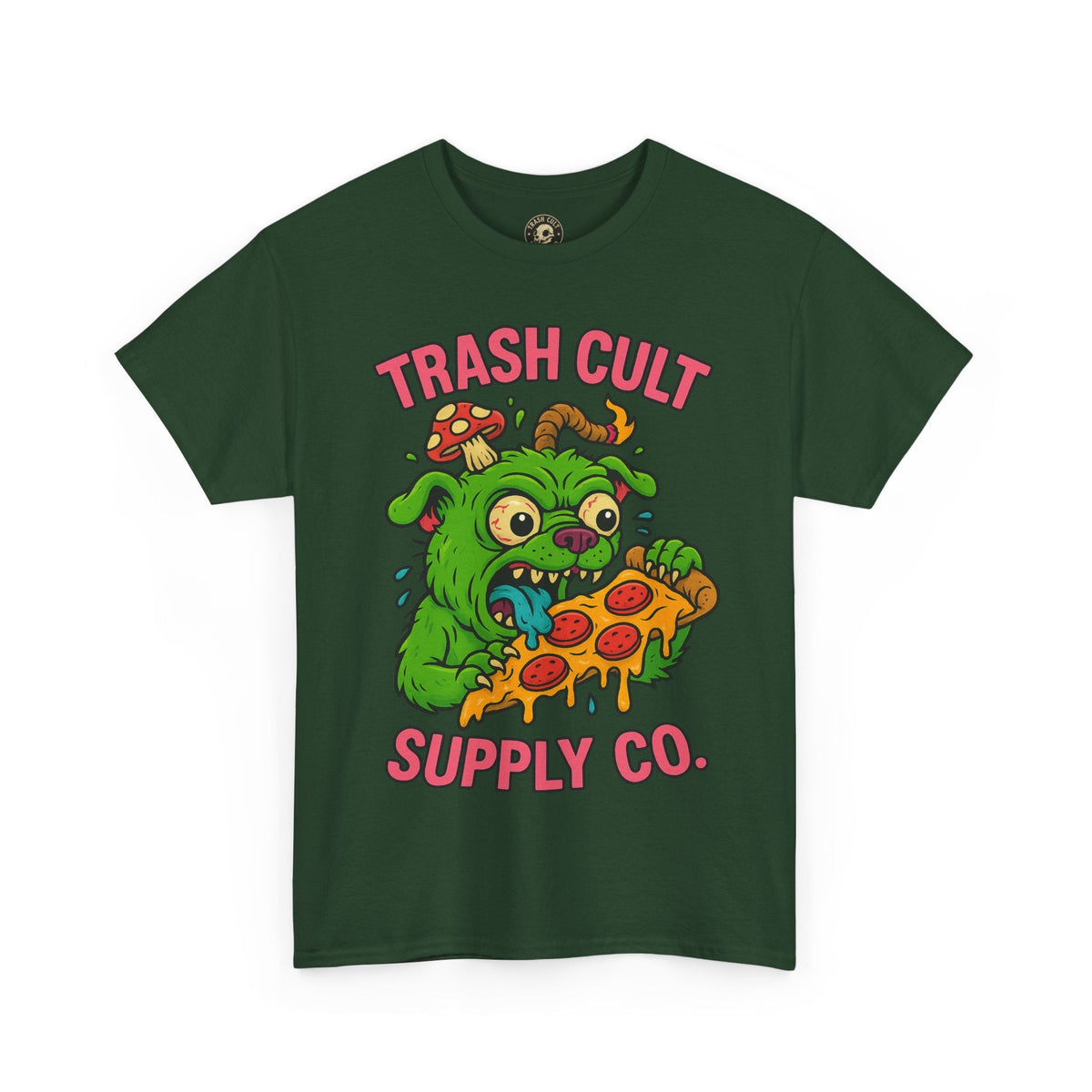 Feral Pizza Monster Shirt – Trash Cult Supply Co | Gildan 5000 Graphic Tee