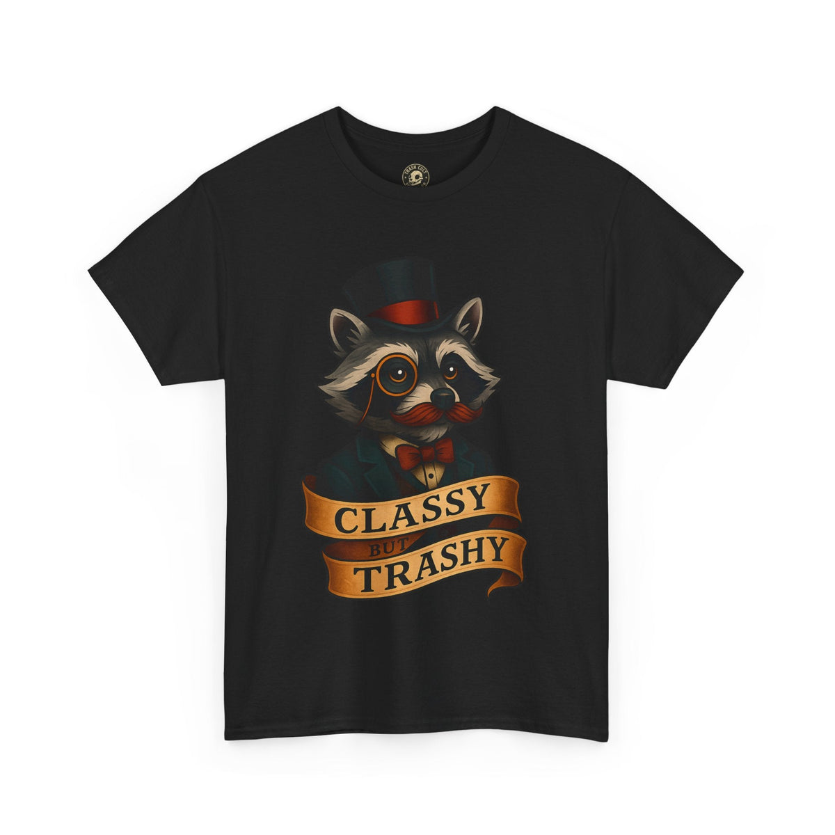 Classy Trashy Raccoon Tee, Unisex Heavy Cotton Tee, Funny Animal Shirt, Unique Gift, Casual Wear, Vintage Style T-Shirt