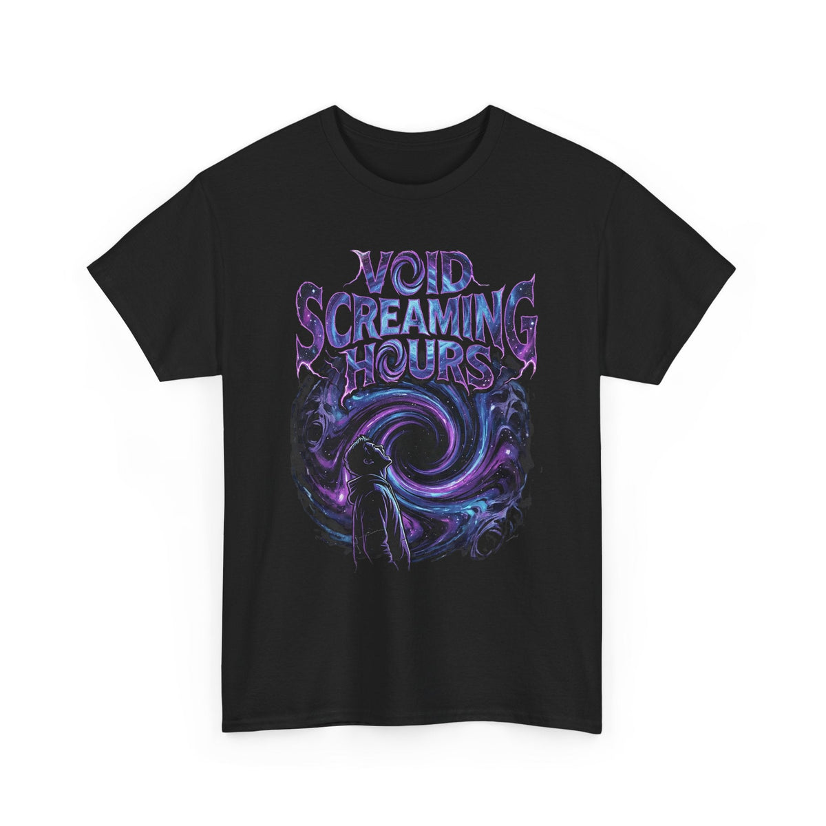Void Screaming Hours Tee — Gothic Cosmic Horror T‑Shirt