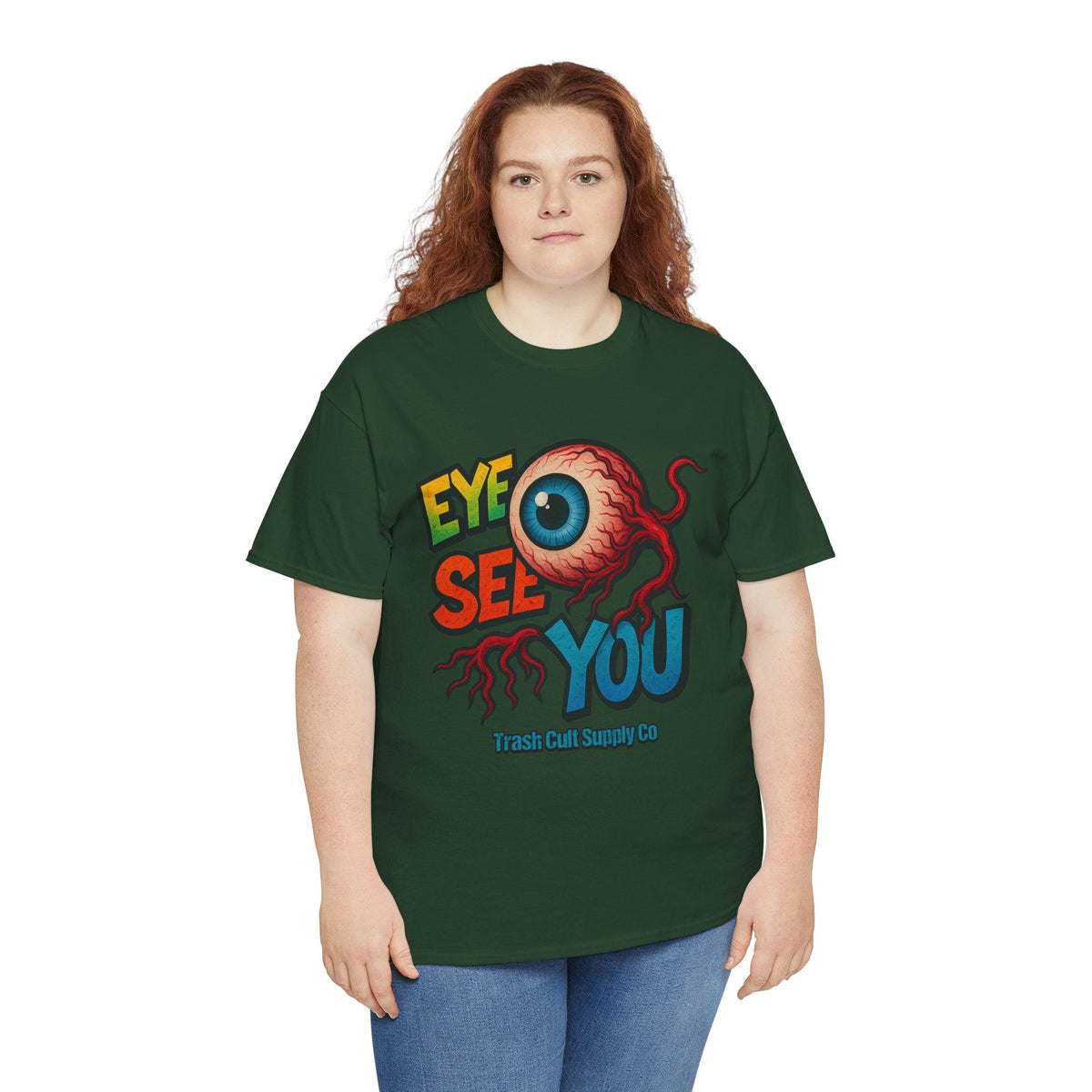 Eye See You Shirt – Creepy Eyeball Graphic Tee – Gildan 5000 Unisex
