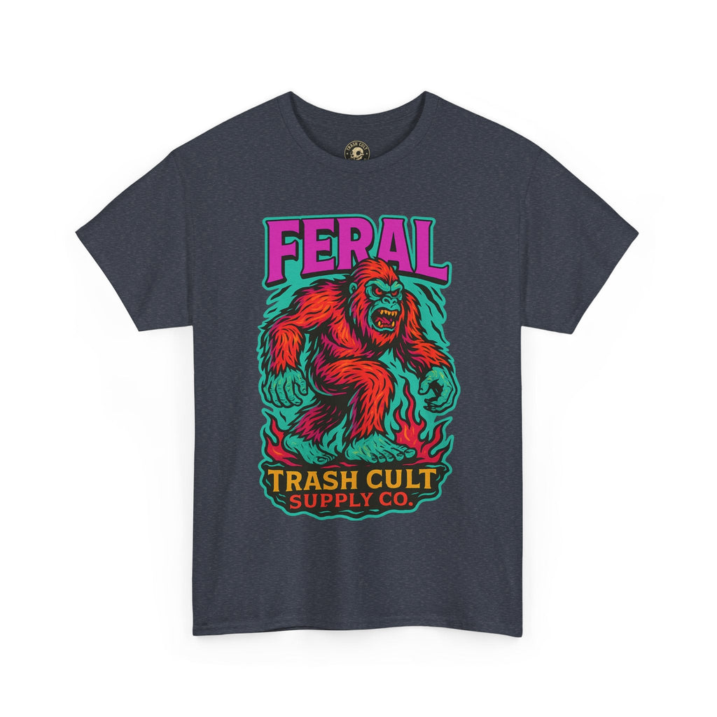 FERAL Bigfoot Shirt – Trashcore Bold Colors | Trash Cult Supply Co | Gildan 5000 Tee