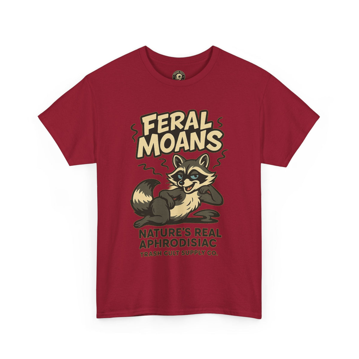 Feral Moans Unisex Heavy Cotton Tee, Funny Graphic Tee, Animal Lover Shirt, Casual Wear, Gift for Nature Enthusiasts