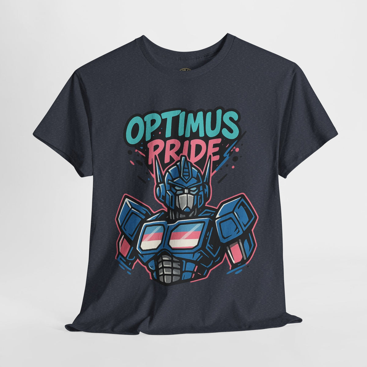 Optimus Pride T-Shirt – Trans Pride Robot Graphic Tee | Gildan 5000 Unisex Shirt