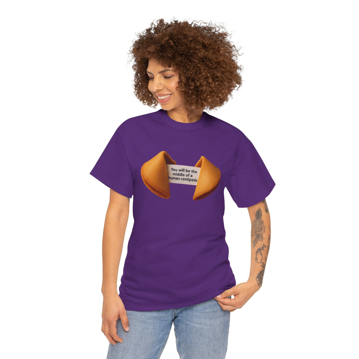 Fortune Cookie Unisex Heavy Cotton Tee - Positive Vibes Shirt