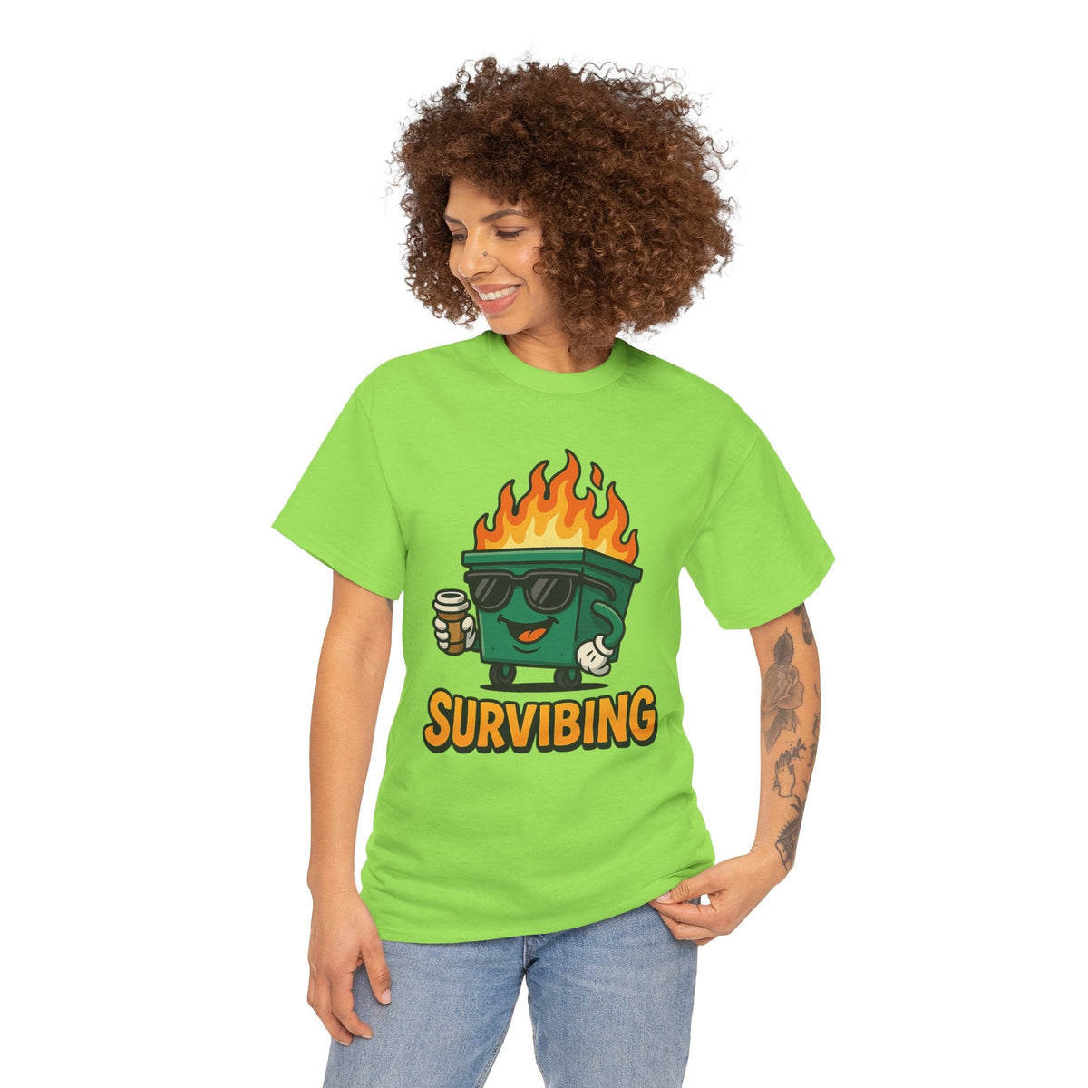 Survibing Shirt – High Visibility Safety Colors – Gildan 5000 Unisex Tee
