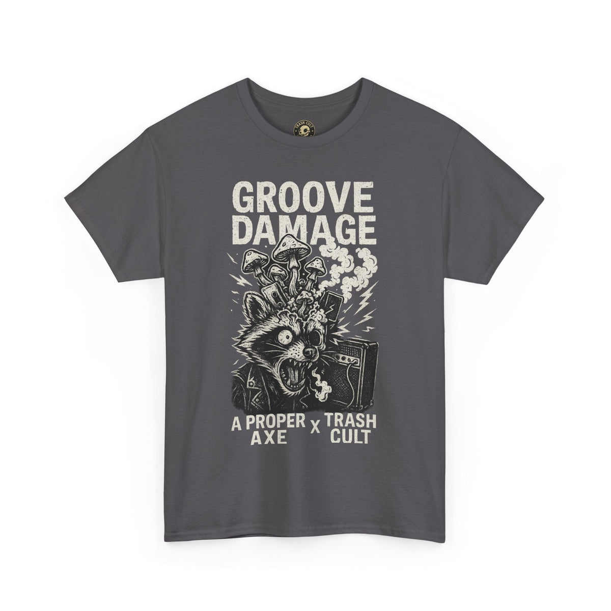 Groove Damage T-Shirt – A Proper Axe x Trash Cult Collab – Stoner Groove Punk Shirt