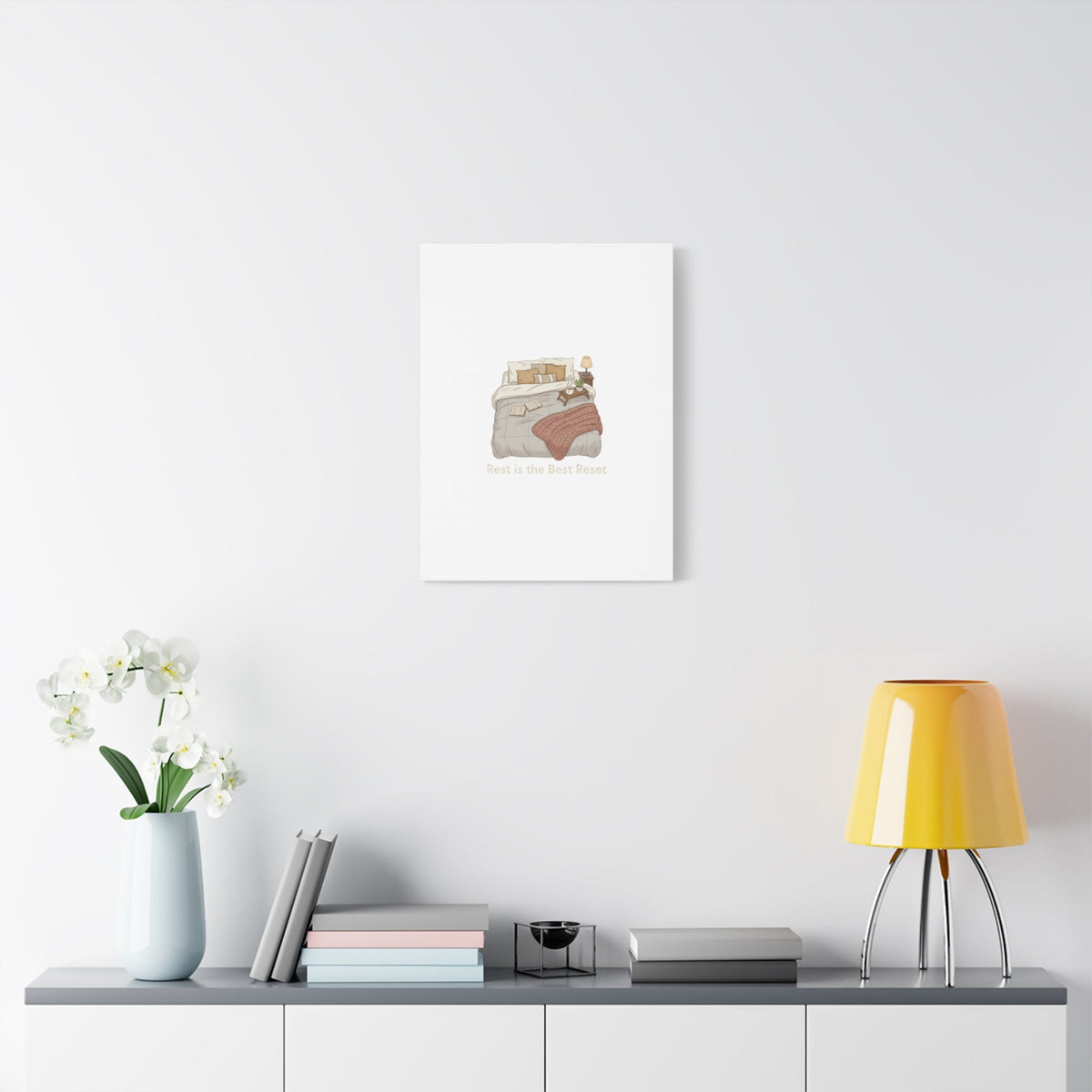 Rest is the Best Reset Canvas | sleepy humor, restful vibes
