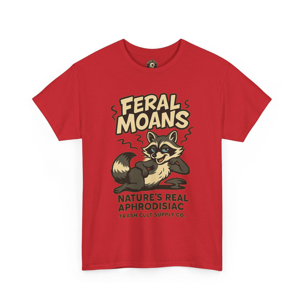 Feral Moans Unisex Heavy Cotton Tee, Funny Graphic Tee, Animal Lover Shirt, Casual Wear, Gift for Nature Enthusiasts