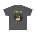 Feral Penguin T-Shirt – Funny Unisex Cotton Tee | Bold Animal Graphic Shirt, Quirky Gift Idea