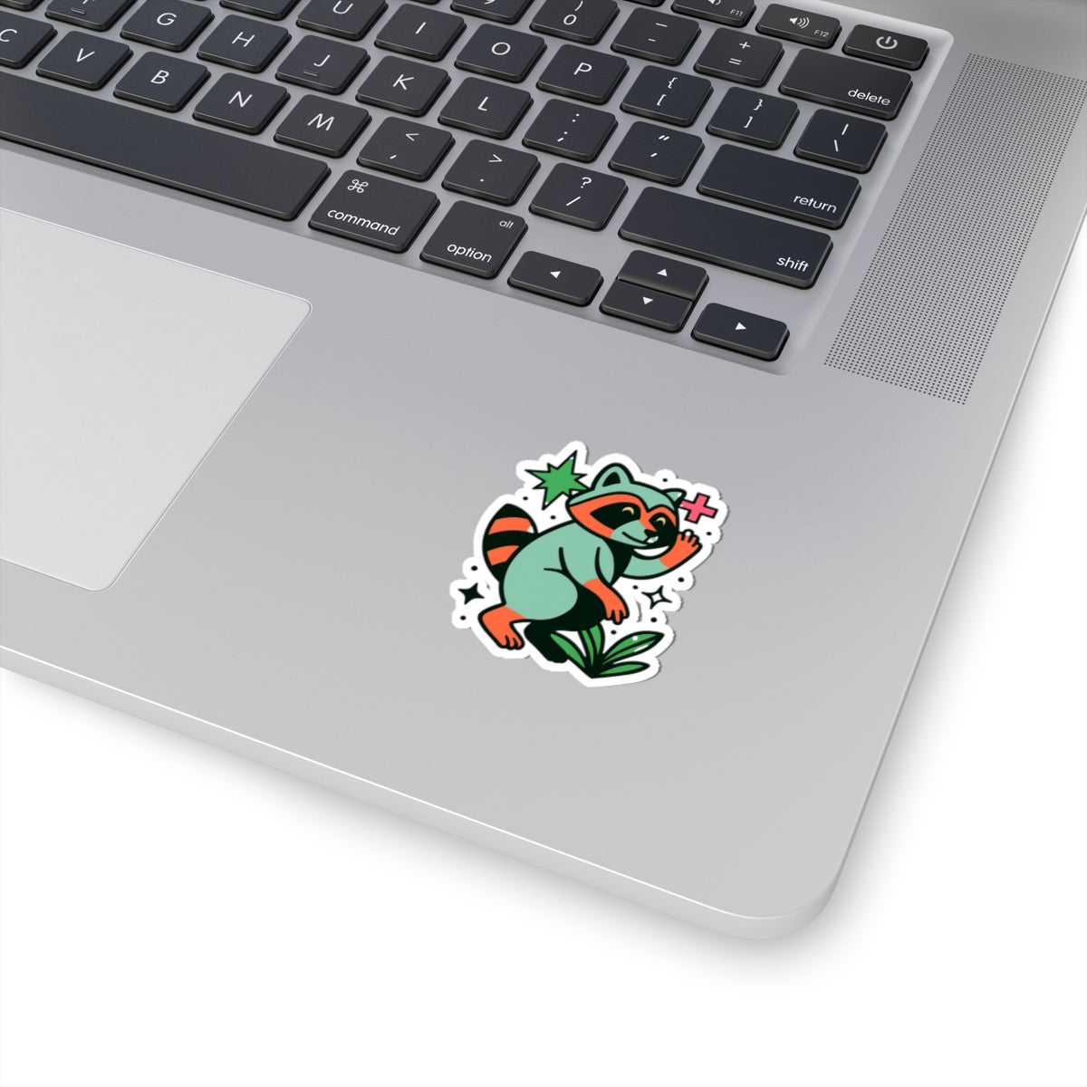 Cute Raccoon Kiss-Cut Stickers, Fun Laptop Stickers, Nature Lover Gifts, Cool Craft Stickers, Whimsical Decor, Emoji Stickers