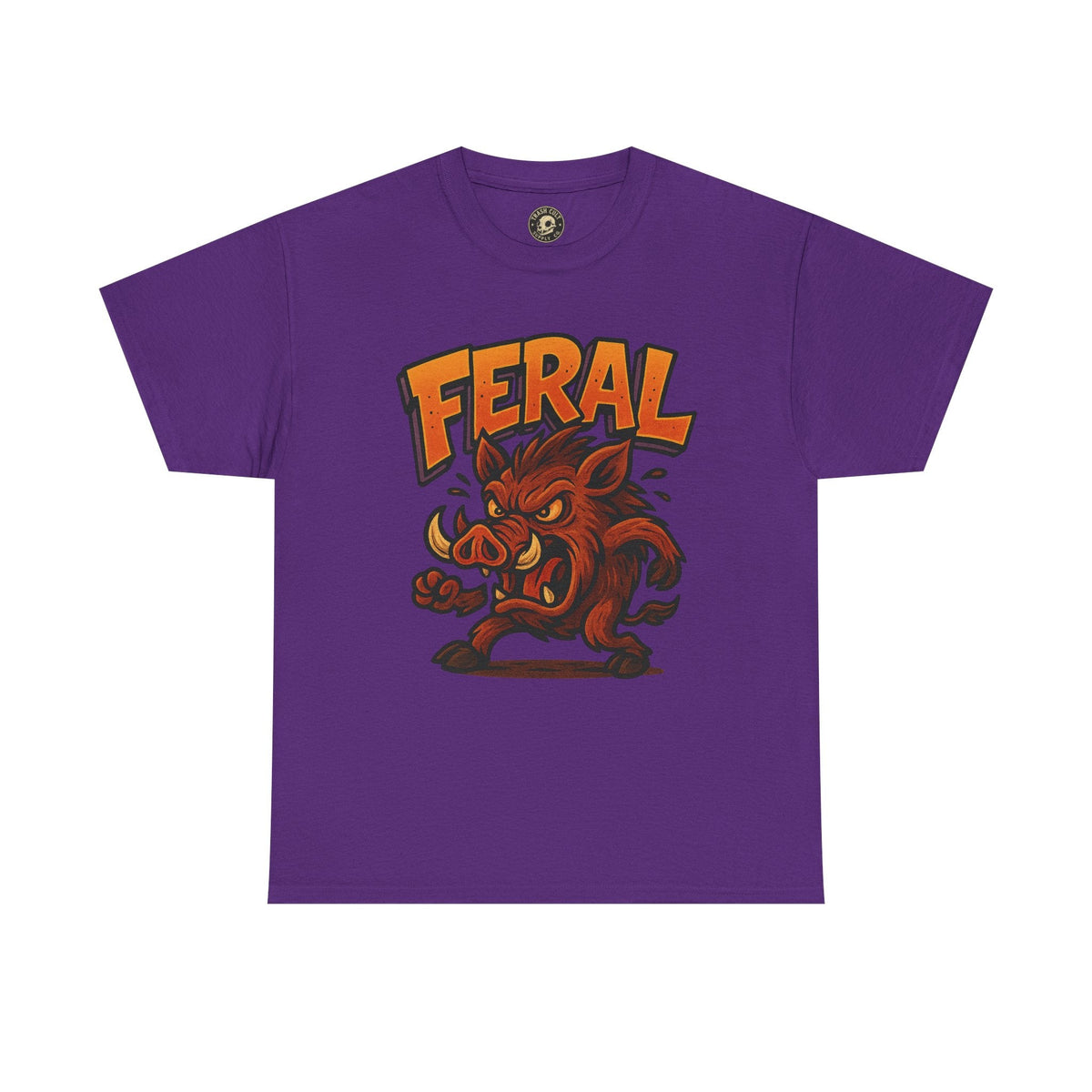 Feral Boar T-Shirt – Bold Unisex Animal Graphic Tee | Funny Cotton Shirt for Chaos Creatures