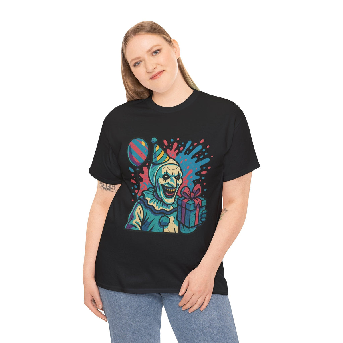 Art the Clown Birthday Shirt – New School Graffiti Horror Tee on Gildan 5000