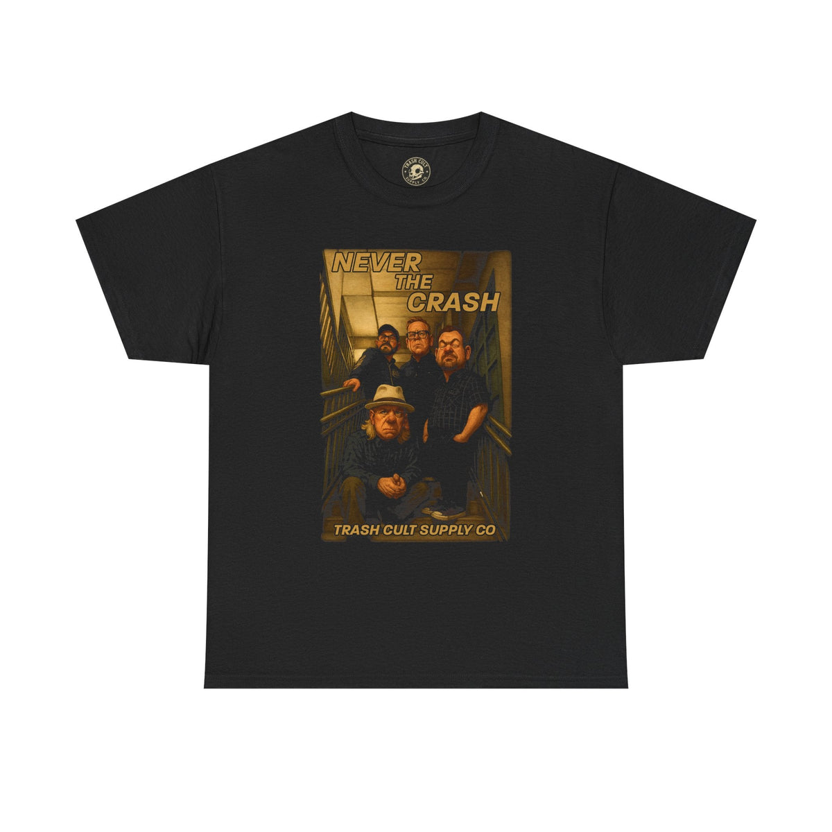 Never The Crash x Trash Cult Supply Co. Band Collab T-Shirt – Limited Edition Streetwear