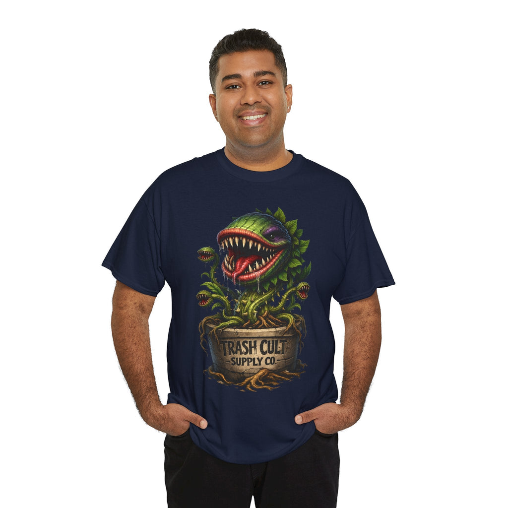 Carnivorous Plant Graphic Tee — "Trash Cult Supply Co." Potted Monster Shirt