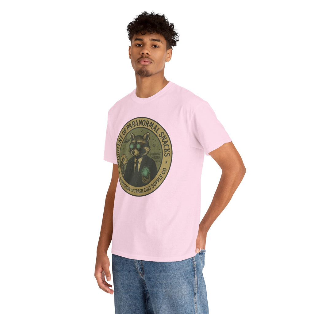 Department of Paranormal Snacks Shirt – Trash Cult Supply Co – Vintage Cryptid Division Tee – Gildan 5000