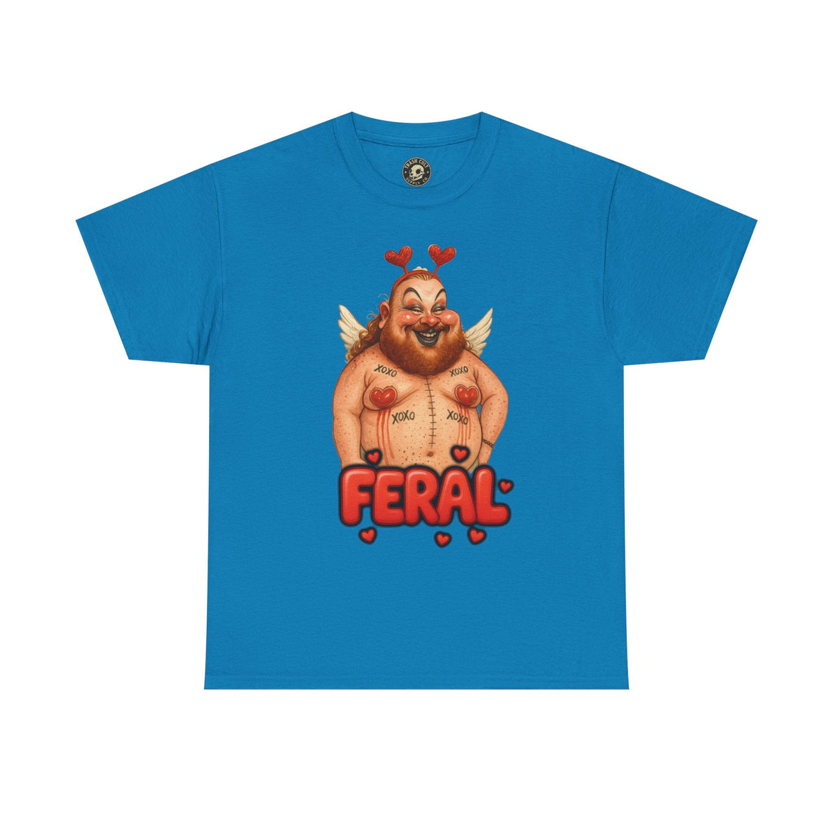 Feral Cupid Macabre Valentine Shirt | Fun Graphic Shirt, Quirky Gift, Casual Wear, Valentine's Apparel, Trendy Statement Top