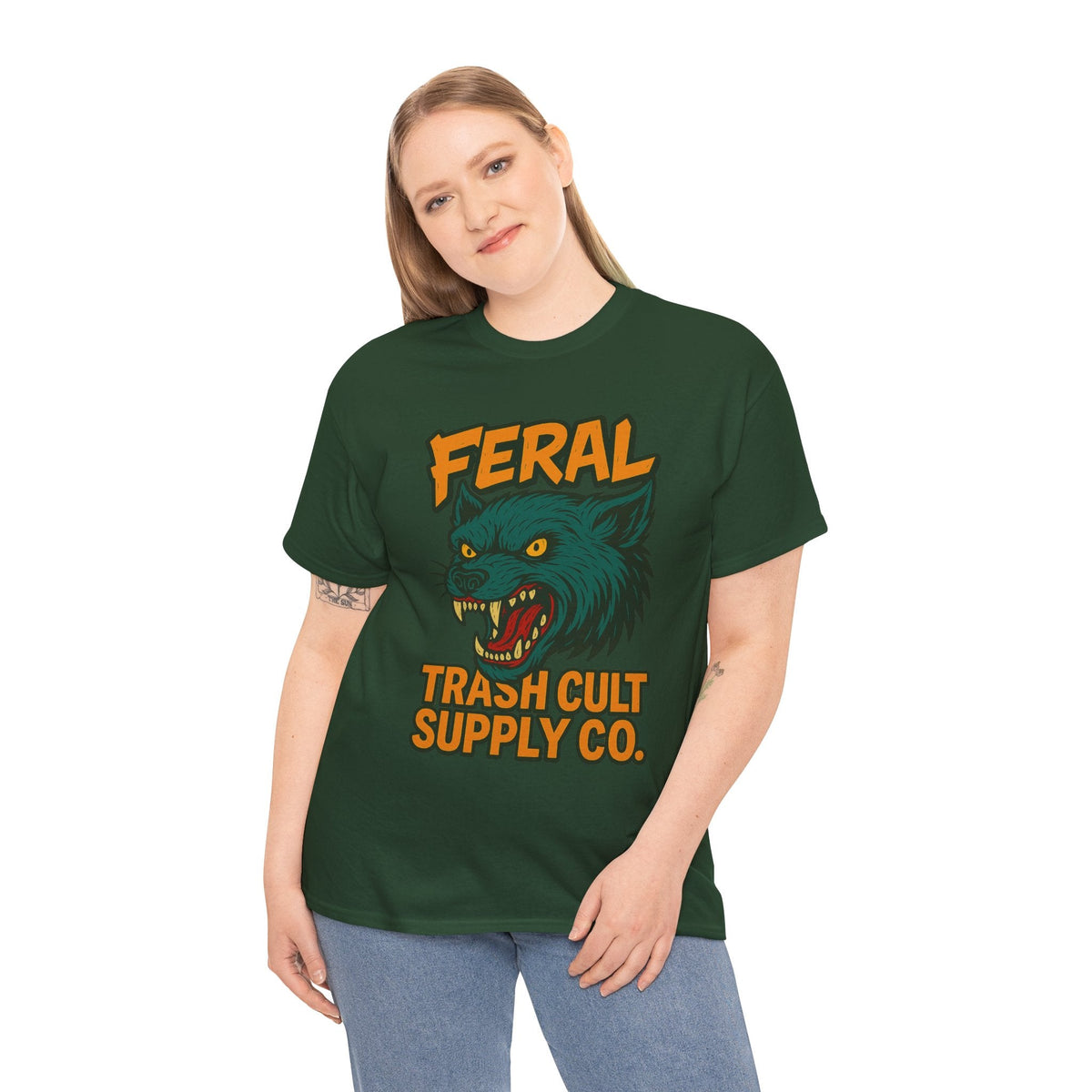 FERAL Wolverine Shirt – Trash Cult Graffiti Tee (Gildan 5000)