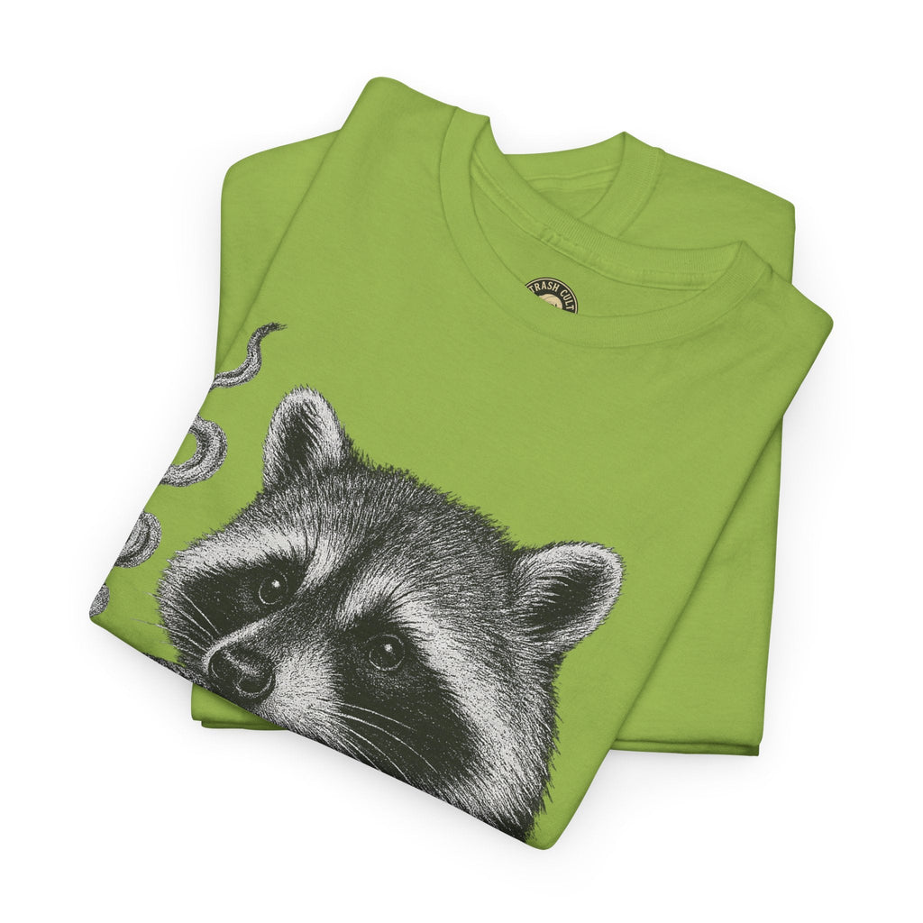Monochrome Raccoon Cigar Shirt – Trash Cult Supply Co. | Gildan 5000 Tee