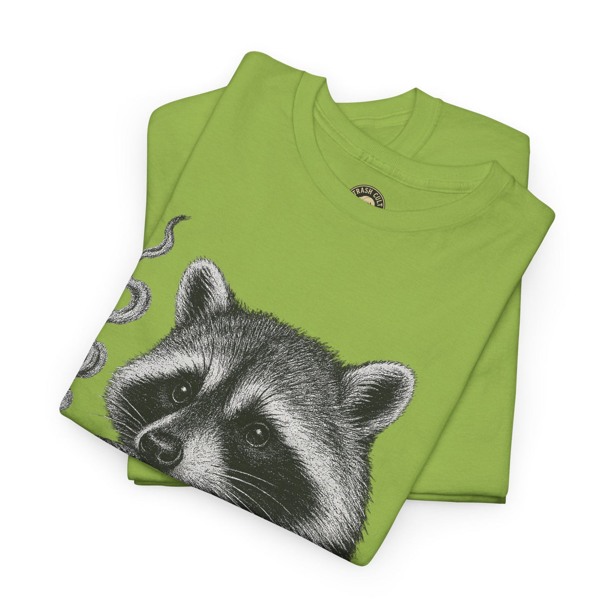 Monochrome Raccoon Cigar Shirt – Trash Cult Supply Co. | Gildan 5000 Tee