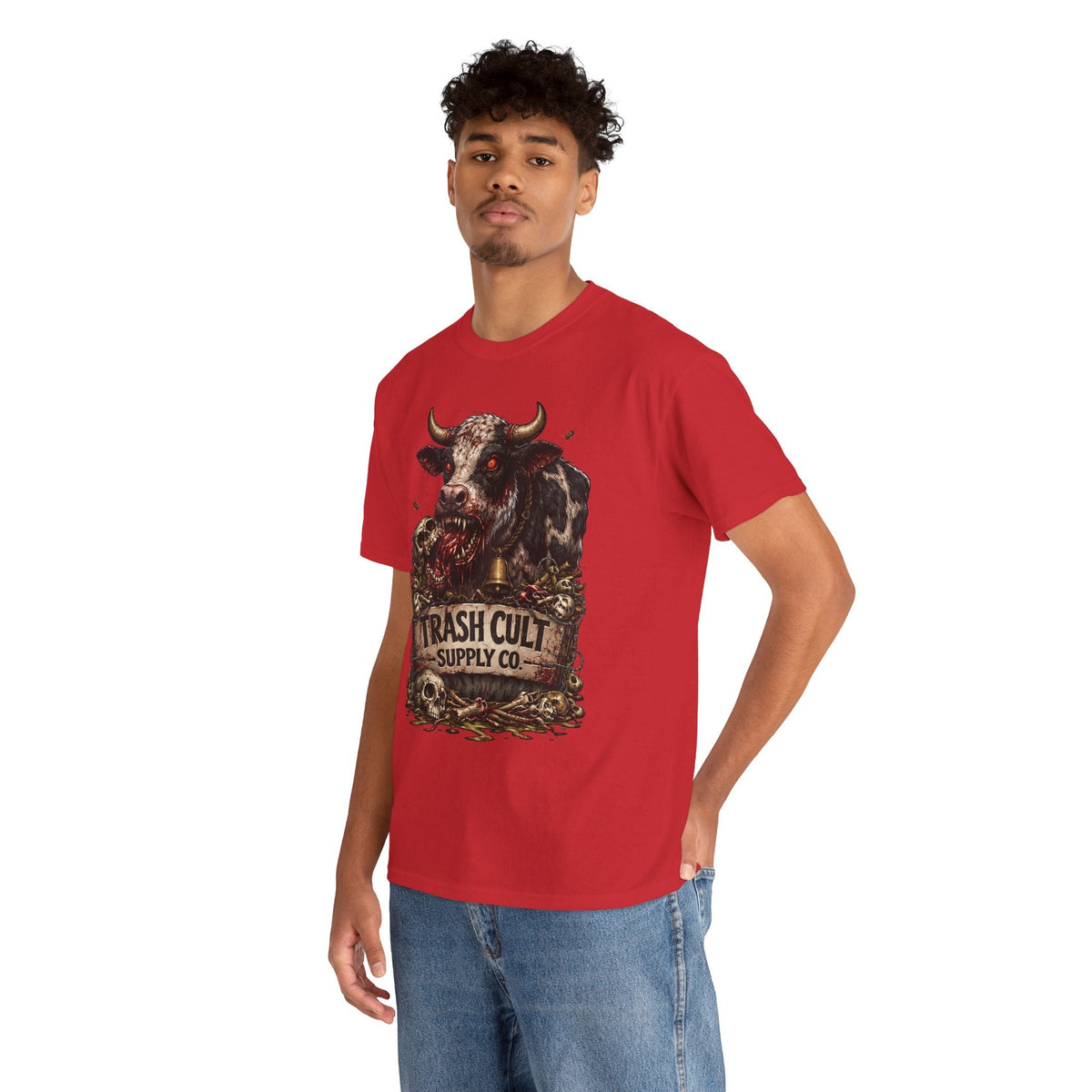Trash Cult Supply Co. Cow Skull Tee