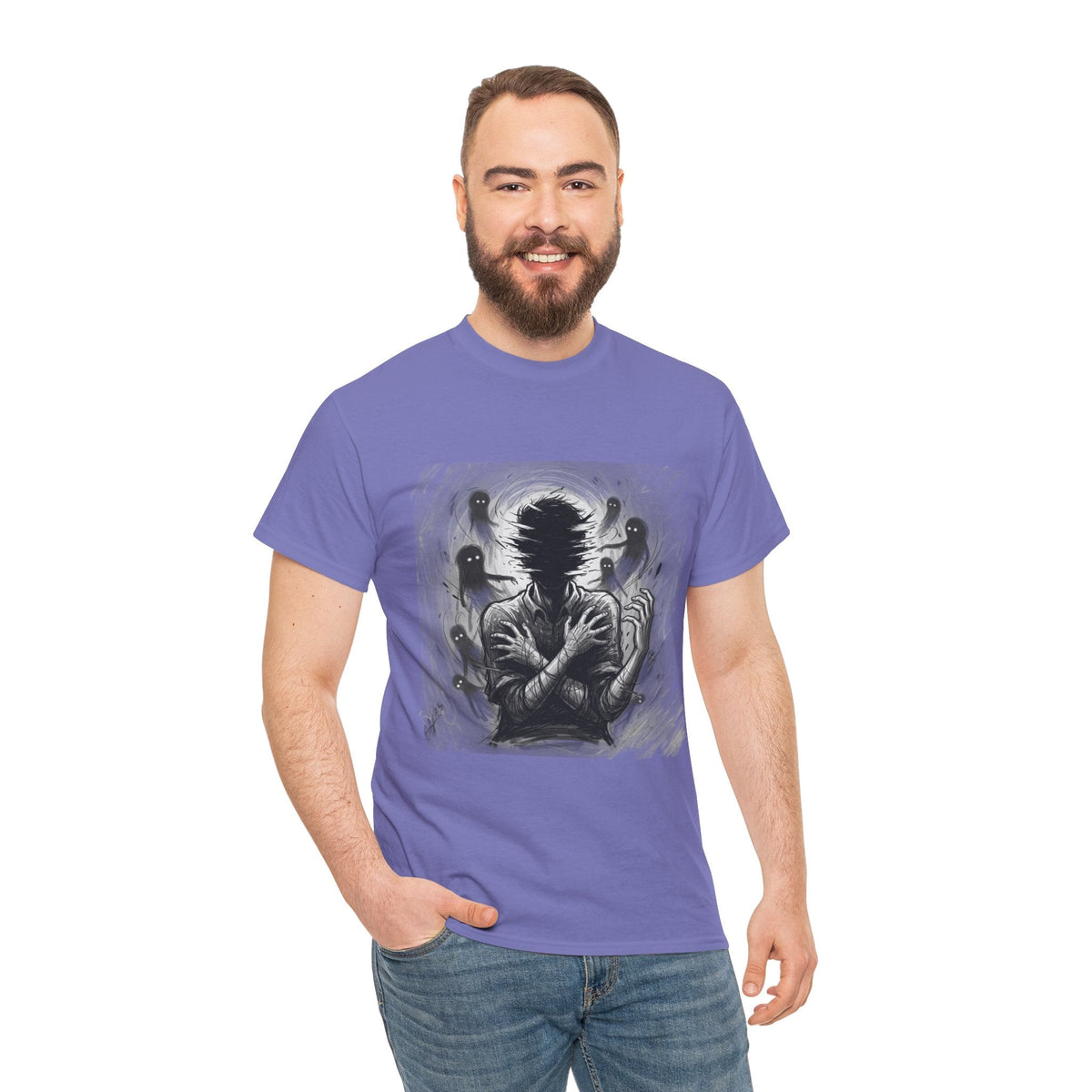 Xian Allen x Trash Cult Shirt – “Don’t Let Them In” | Ghost Spiral Emotional Horror Tee