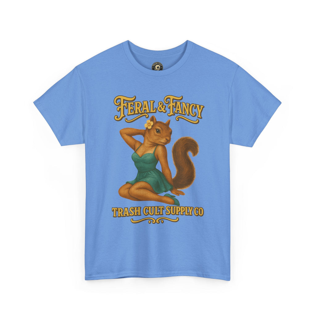 Feral & Fancy Pin-Up Squirrel Shirt – Vintage 1950s Style | Trash Cult Supply Co | Gildan 5000